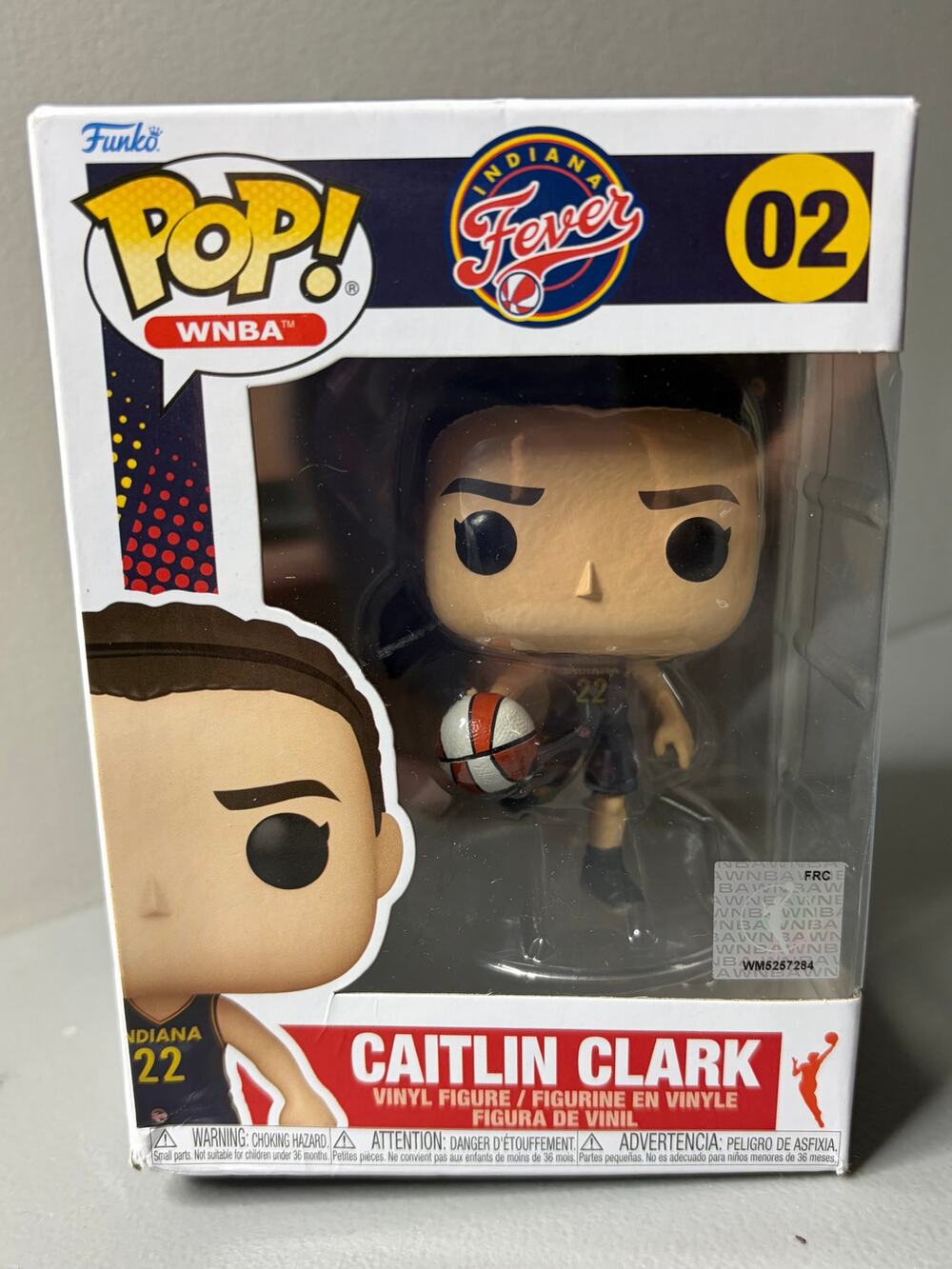 Funko Pop WNBA Caitlin Clark 02 Indiana Fever Brand New In Box Basketball